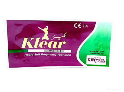 Klear Rapid Self Pregnancy pregnancy strip