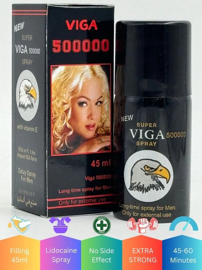 Viga 500000 Delay Spray (Black) - Long Time Spray